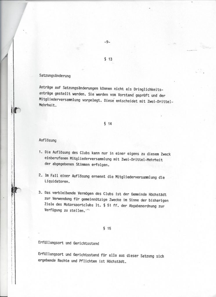 Vereins-Satzung – MSC Höchstädt